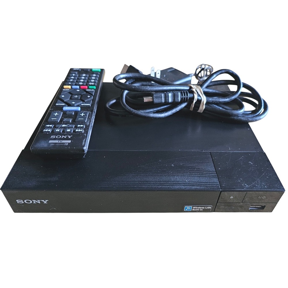 Sony BDP-S3500 Blu-ray DVD Player Built-in Wi-Fi Streaming W/Remote HDMI Black